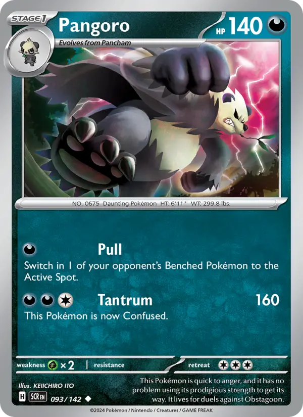Pangoro 93 card from Stellar Crown