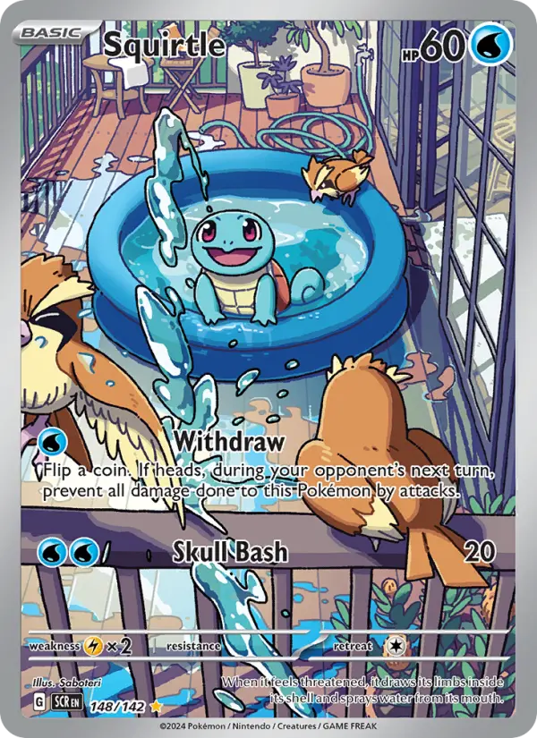 Squirtle 148 — the most expensive Stellar Crown card