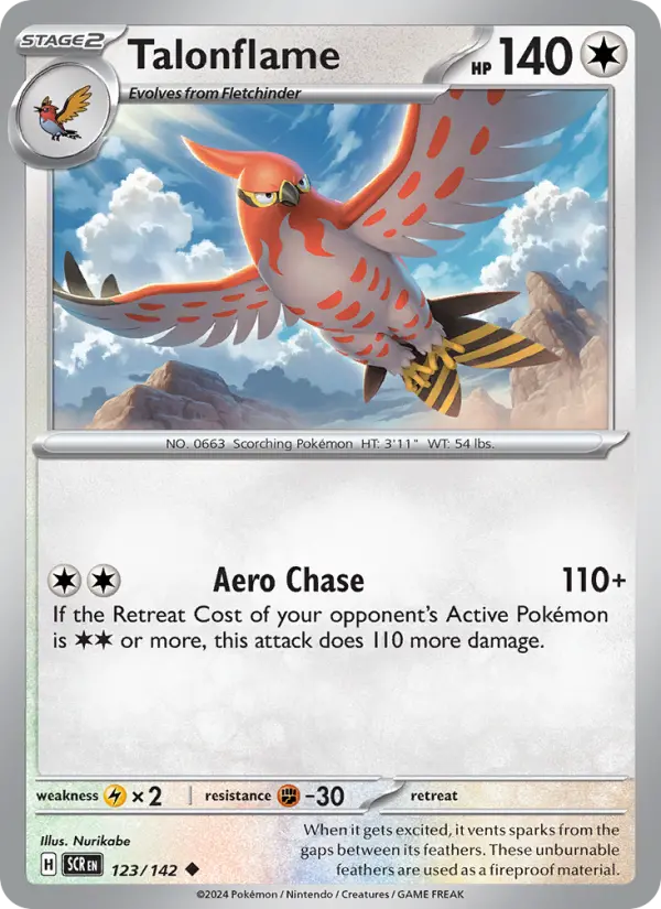 Talonflame 123 — Stellar Crown 123, Normal finish