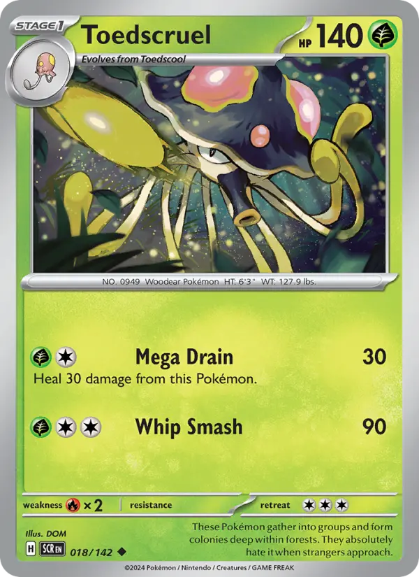Toedscruel 18 card from Stellar Crown