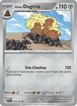 Alolan Dugtrio — Surging Sparks #123