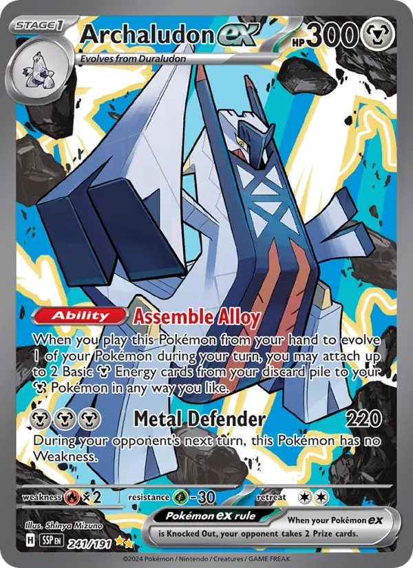 Archaludon ex 241 card from Surging Sparks