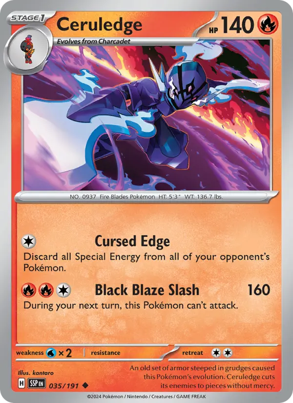 Ceruledge 35 card from Surging Sparks