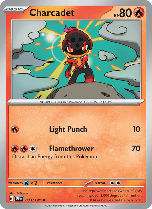 Charcadet 33 card from Surging Sparks