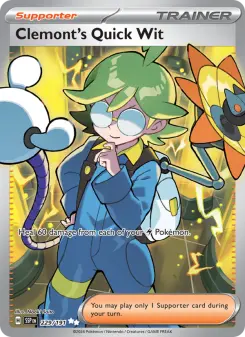 Clemont's Quick Wit 229 — shown as an example of the Reverse Holofoil finish