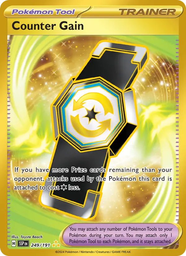 Counter Gain 249 — Surging Sparks 249, Holofoil finish