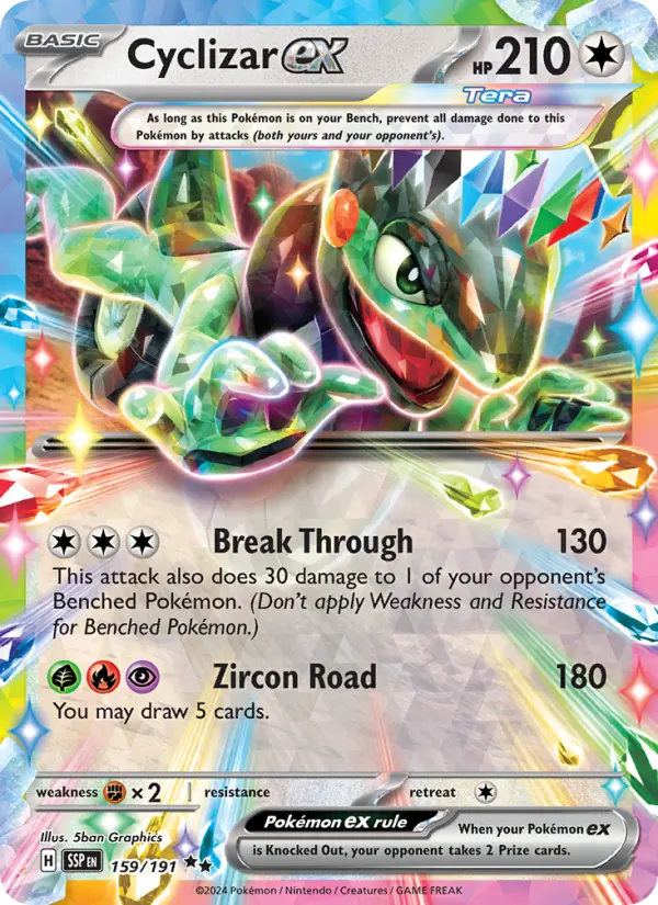 Cyclizar ex 159 card from Surging Sparks