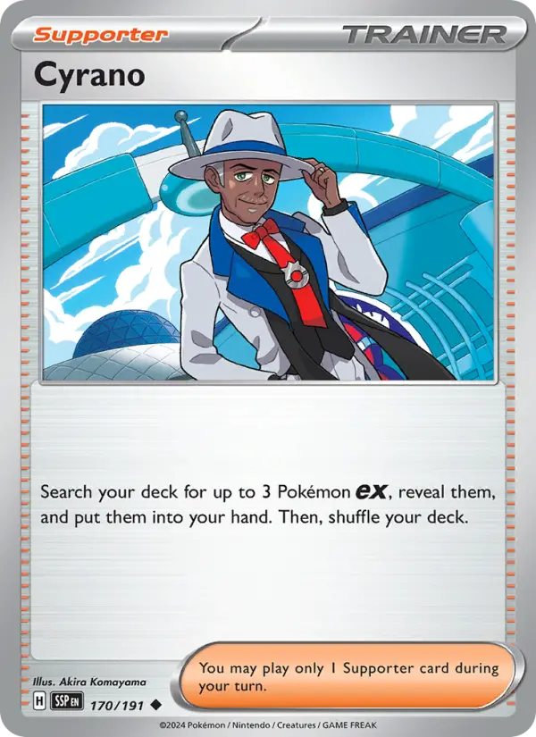 Cyrano 170 card from Surging Sparks