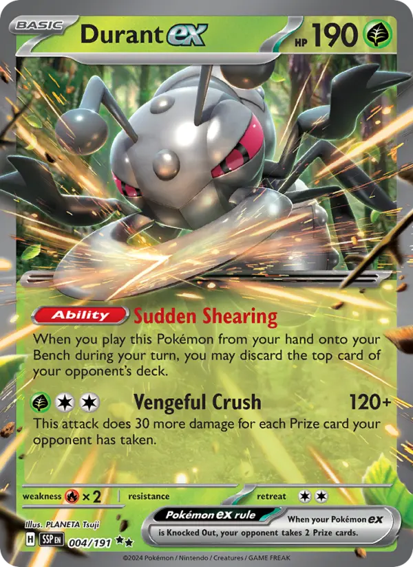Durant ex 4 — Surging Sparks 4, Holofoil finish
