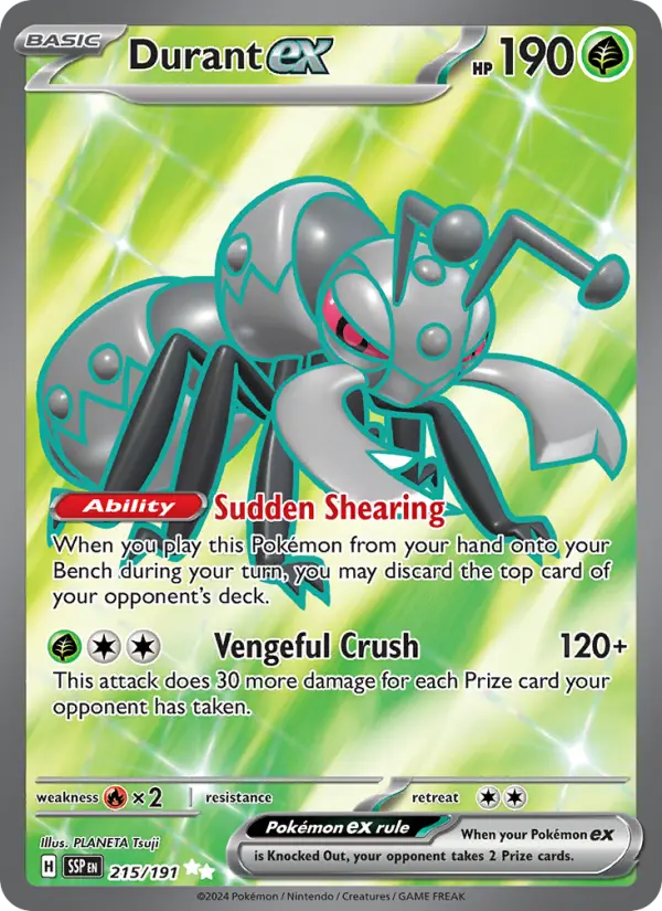 Durant ex 215 — Surging Sparks 215, Holofoil finish
