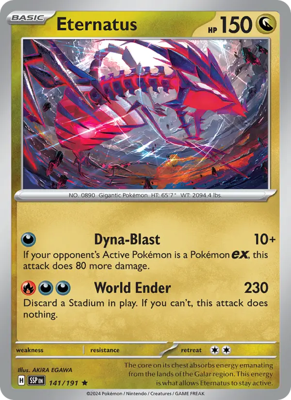 Eternatus 141 card from Surging Sparks