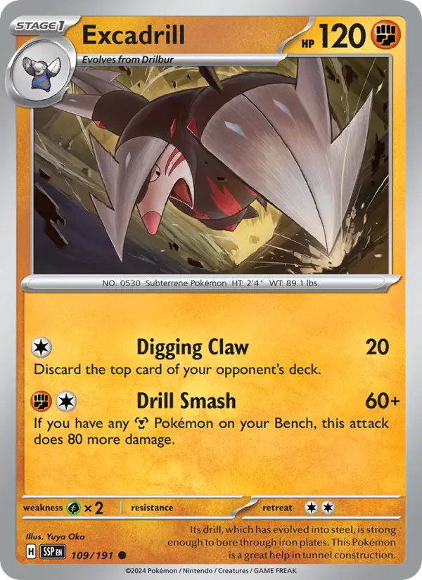 Excadrill 109 — Surging Sparks 109, Normal finish