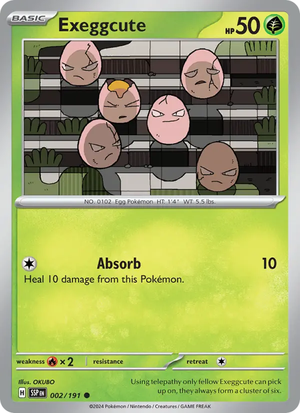Exeggcute 2 card from Surging Sparks