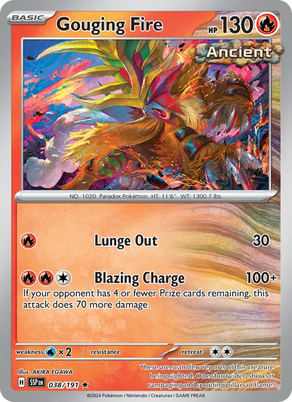 Gouging Fire 38 card from Surging Sparks