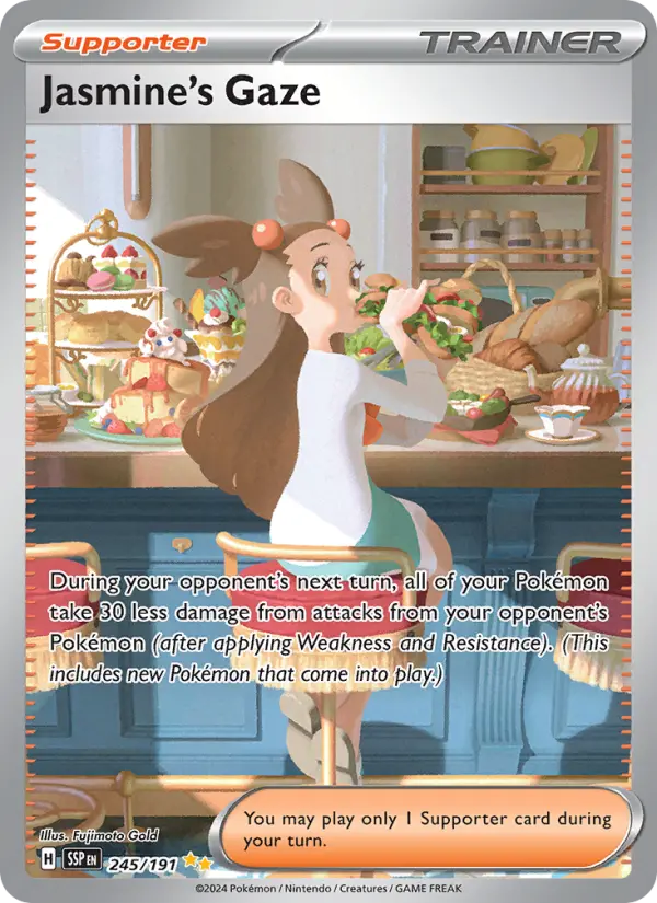 Jasmine's Gaze 245 — Surging Sparks 245, Holofoil finish