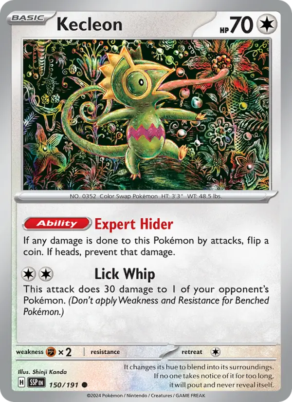 Kecleon 150 card from Surging Sparks