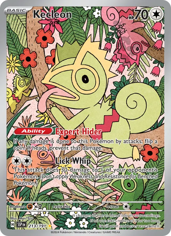 Kecleon 213 card from Surging Sparks