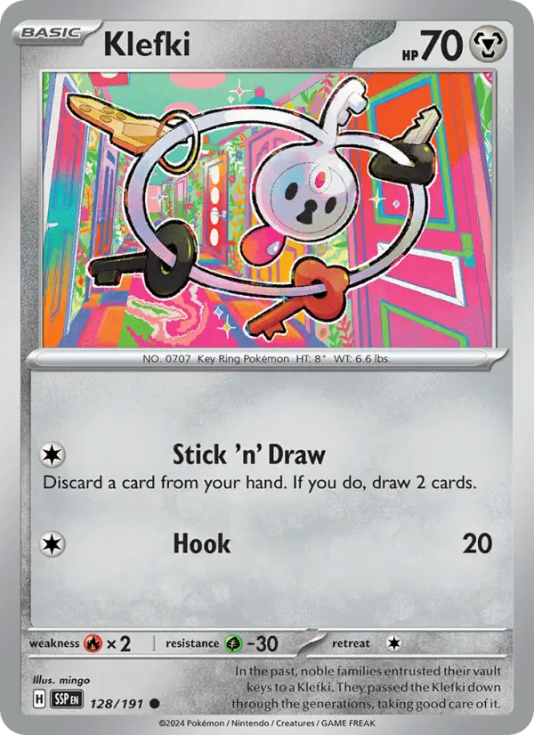 Klefki 128 card from Surging Sparks