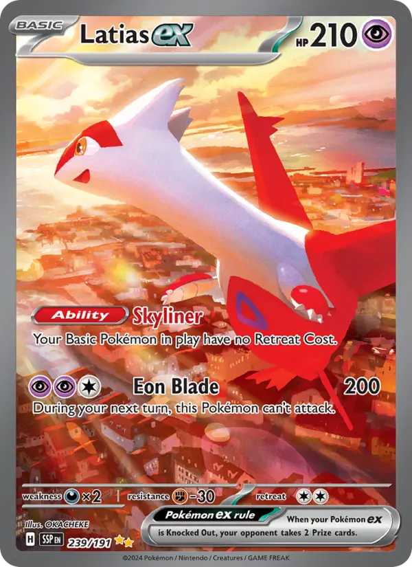Latias ex 239 — Surging Sparks 239, Holofoil finish
