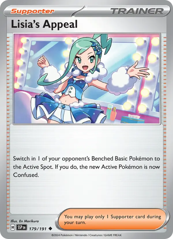 Lisia's Appeal 179 card from Surging Sparks
