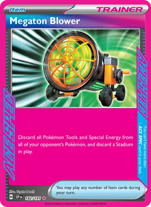 Megaton Blower 182 — Surging Sparks 182, Holofoil finish