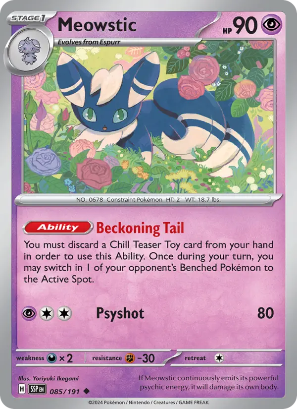 Meowstic 85 — Surging Sparks 85, Normal finish