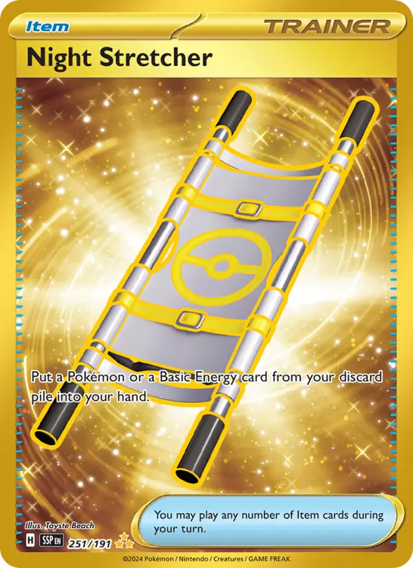 Night Stretcher 251 — Surging Sparks 251, Holofoil finish