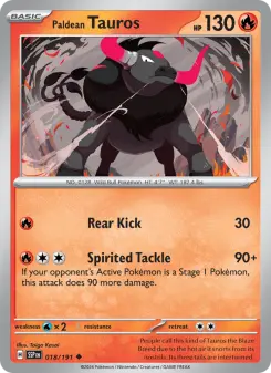 Paldean Tauros — Surging Sparks #18