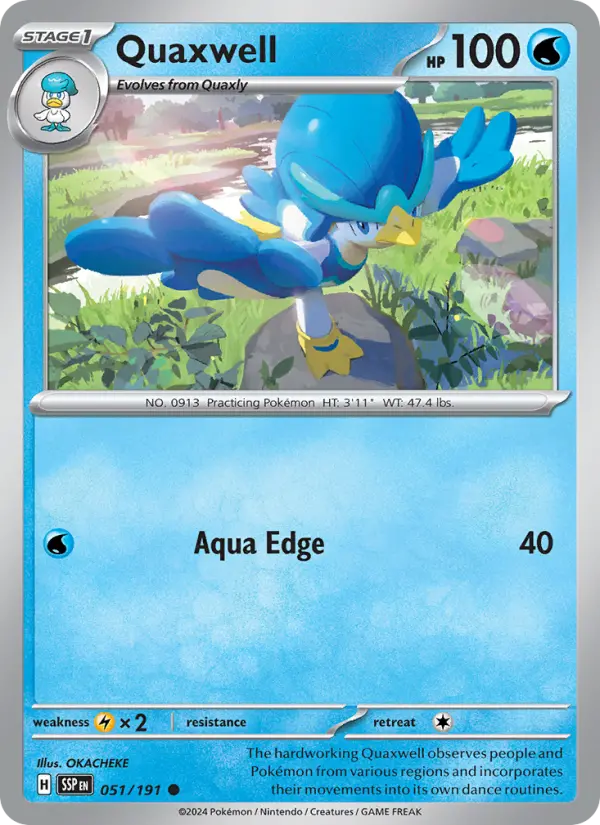 Quaxwell 51 card from Surging Sparks