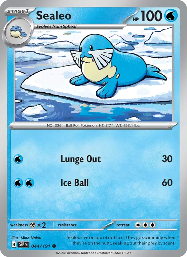 Sealeo 44 card from Surging Sparks