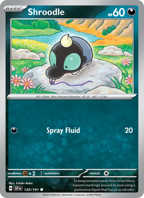 Shroodle 120 card from Surging Sparks