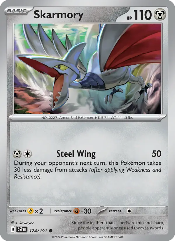 Skarmory 124 — Surging Sparks 124, Normal finish