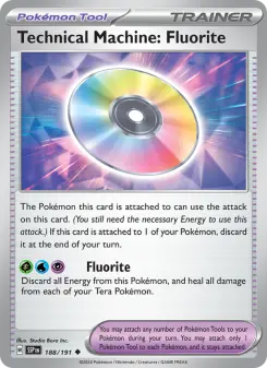 Technical Machine: Fluorite 188 — shown as an example of the Reverse Holofoil finish