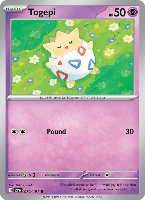 Togepi 70 — Surging Sparks 70, Normal finish