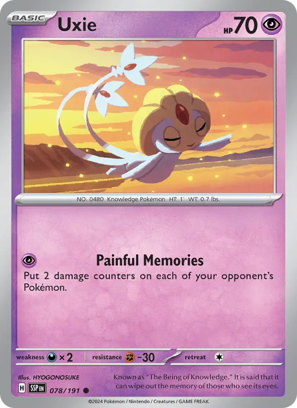 Uxie 78 — Surging Sparks 78, Normal finish