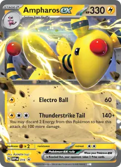 Ampharos ex — Scarlet & Violet Black Star Promos #16