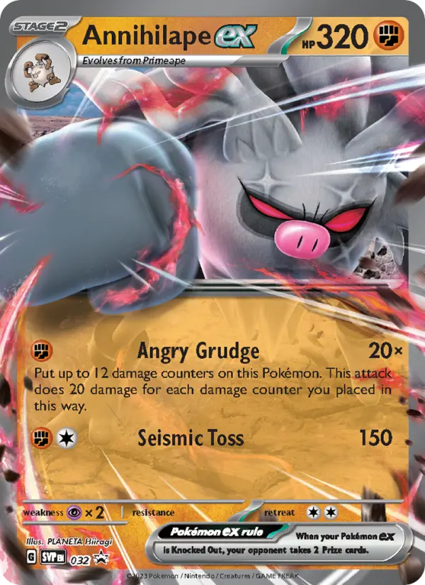 Annihilape ex 32 — Scarlet & Violet Black Star Promos 32, Holofoil finish