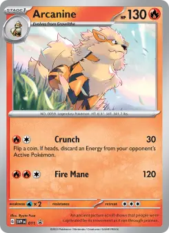 Arcanine — Scarlet & Violet Black Star Promos #11