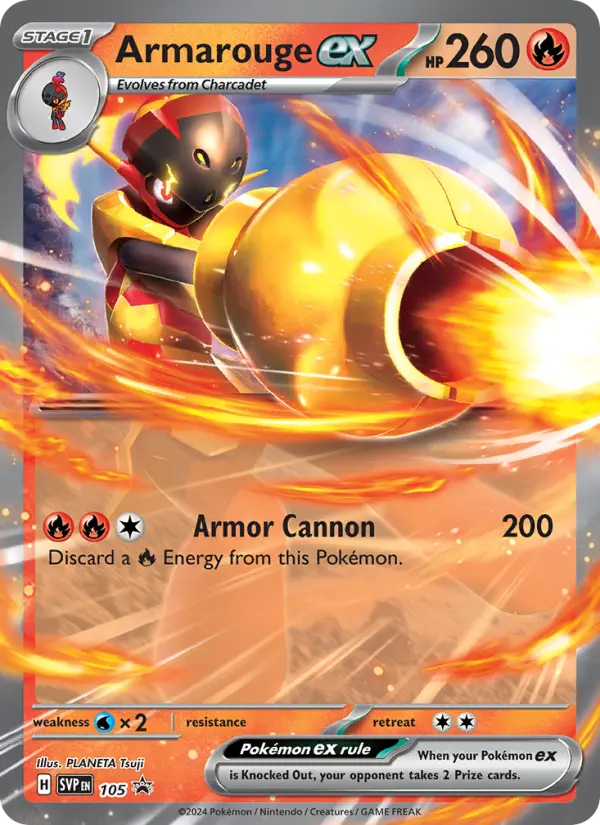 Armarouge ex 105 — Scarlet & Violet Black Star Promos 105, Holofoil finish
