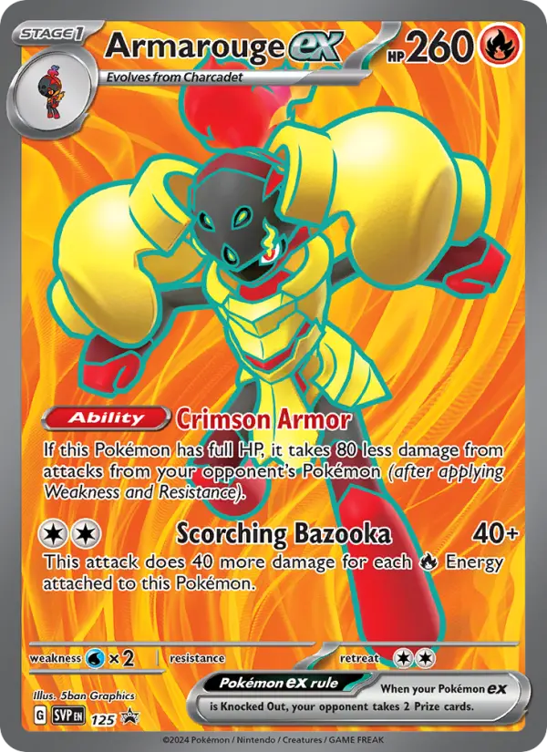 Armarouge ex 125 — Scarlet & Violet Black Star Promos 125, Holofoil finish