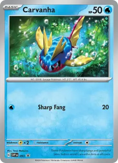 Carvanha 93 — Scarlet & Violet Black Star Promos