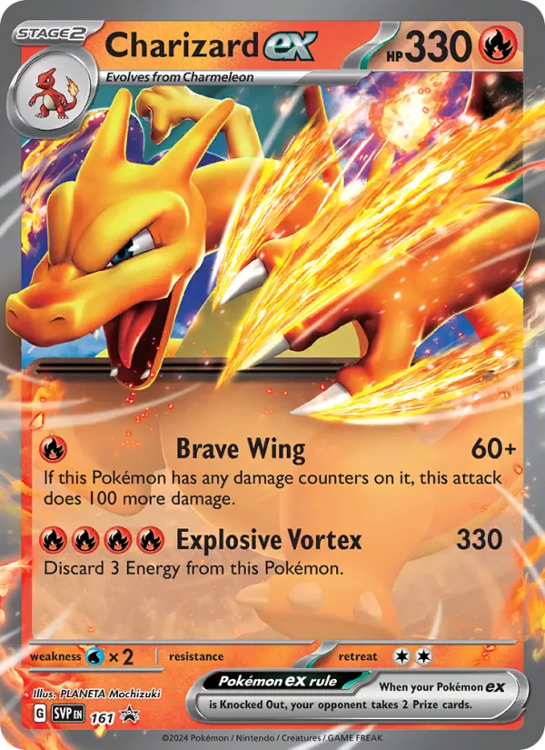Charizard ex 161 — Scarlet & Violet Black Star Promos 161, Holofoil finish