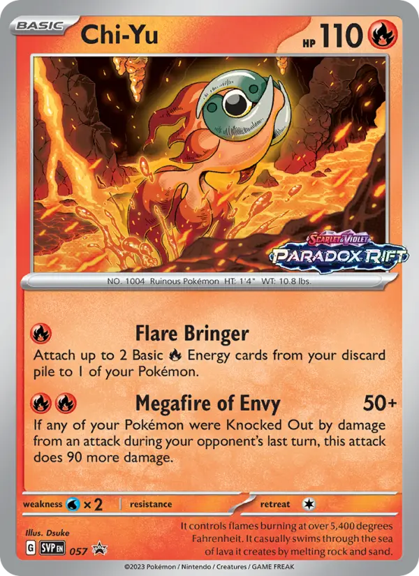 Chi-Yu 57 card from Scarlet & Violet Black Star Promos