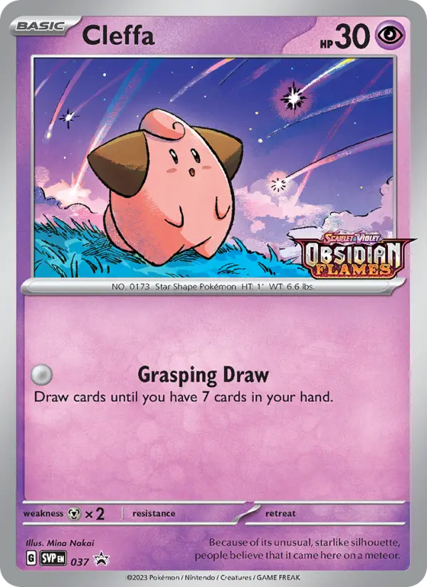 Cleffa 37 — Scarlet & Violet Black Star Promos 37, Holofoil finish