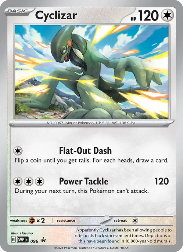 Cyclizar 96 — Scarlet & Violet Black Star Promos 96, Holofoil finish