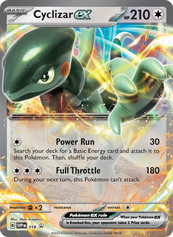 Cyclizar ex 18 card from Scarlet & Violet Black Star Promos