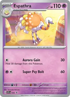 Espathra 10 — shown as an example of the Reverse Holofoil finish