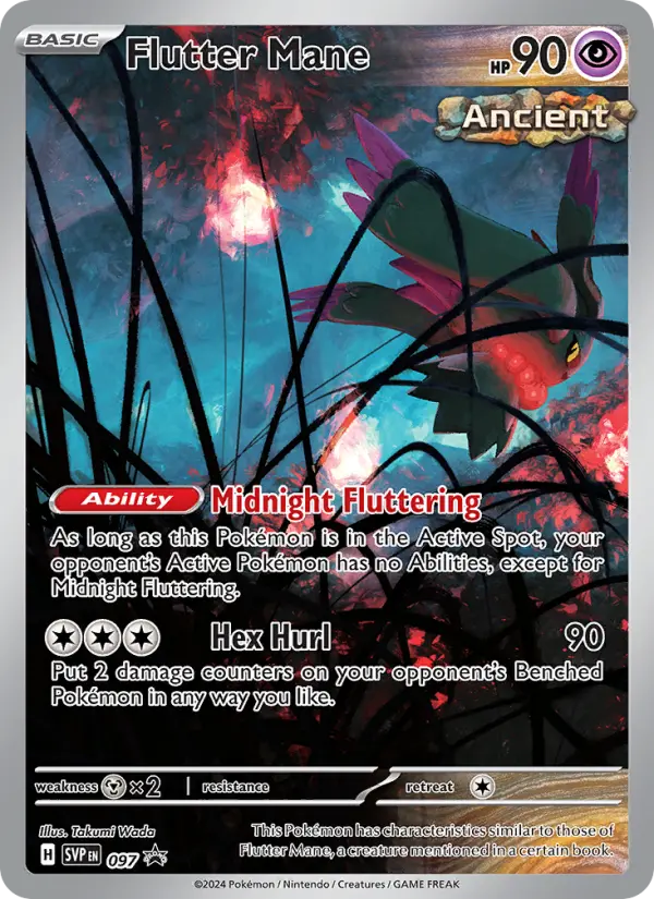 Flutter Mane 97 — Scarlet & Violet Black Star Promos 97, Holofoil finish