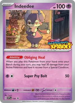 Indeedee 154 — Scarlet & Violet Black Star Promos