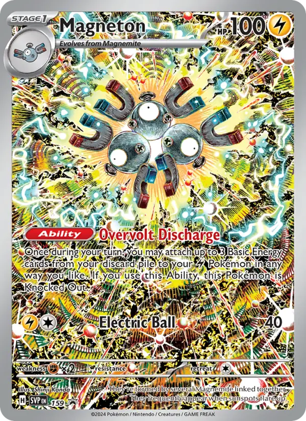 Magneton 159 — Scarlet & Violet Black Star Promos 159, Holofoil finish